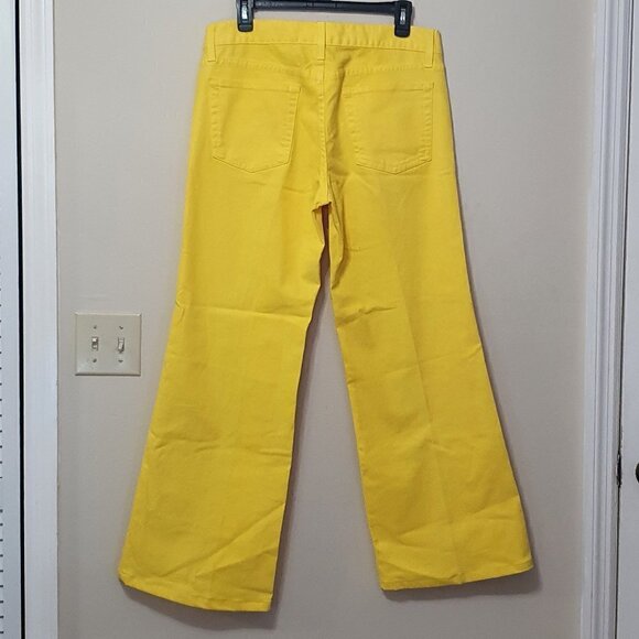 Ralph Lauren G25 Canary Yellow Straight Leg Jeans - Picture 10 of 10